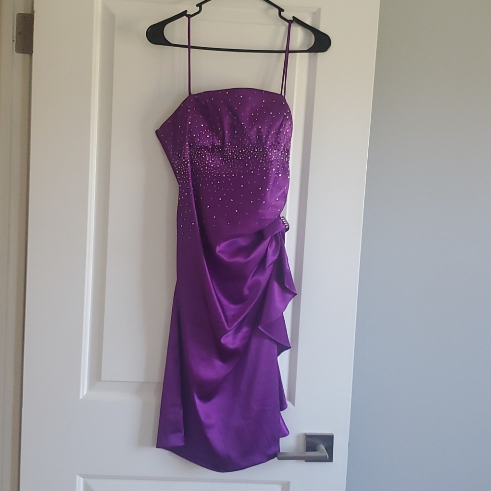 Like New Beautiful Purple Dress with Rimstones
